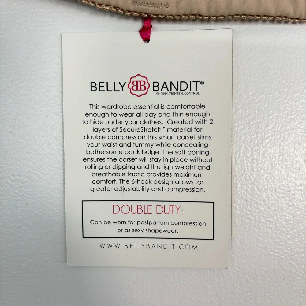 Belly Bandit Women Shapewear Corset Medium Nude MotherTucker Postpartum Slimming